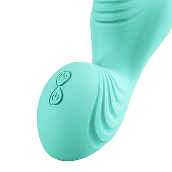 Adam & Eve THE WAVE RIDER Triple Stimulator Grinder Pad Teal Remote Control Vibrators
