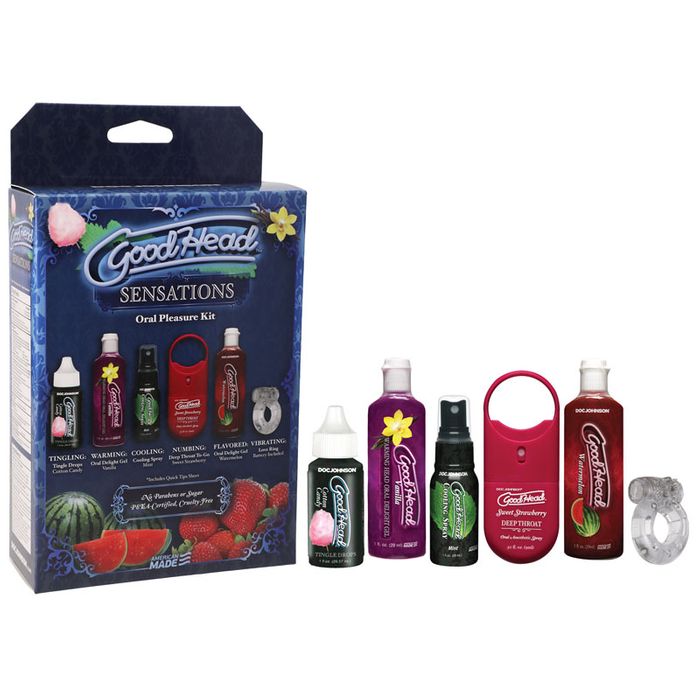 Doc Johnson GoodHead Lotion Sensations Kit 6 Piece Massage Oils and Lubricants