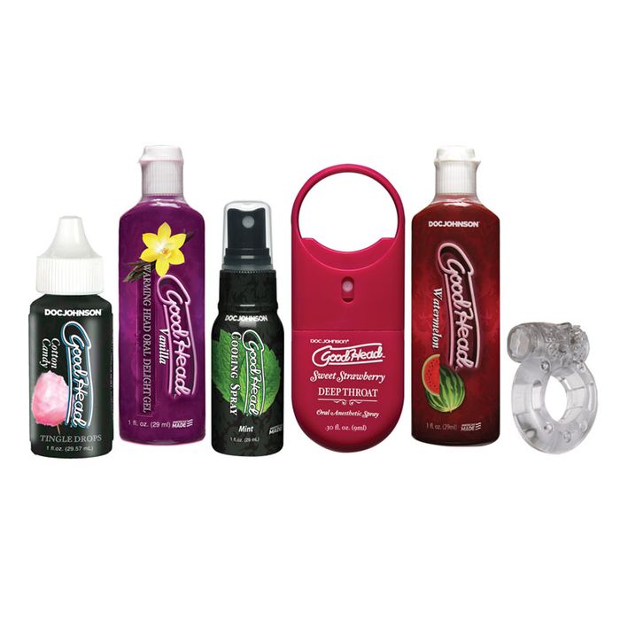 Doc Johnson GoodHead Lotion Sensations Kit 6 Piece Massage Oils and Lubricants