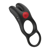 Icon Brands Red Dot V1 Vibrating Cock Ring with Remote Black Vibrating Cock Rings