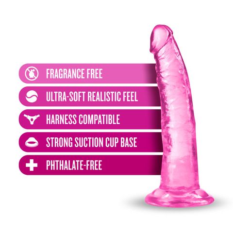 Blush Novelties B Yours Plus Lust N Thrust Realistic Dong 19cm Pink Realistic Dildos