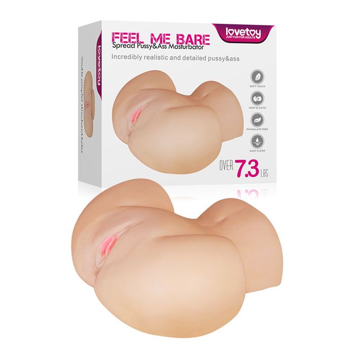 Lovetoy Feel Me Bare Perfect Pussy & Ass Masturbator Flesh Masturbators and Strokers