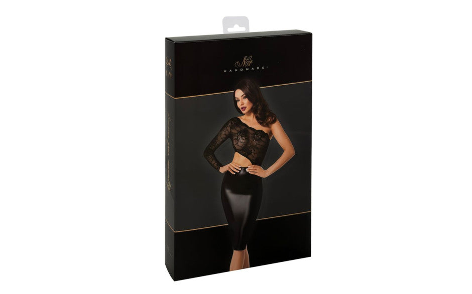 Noir Handmade Erotica Womens Midi Dress Her Fetish
