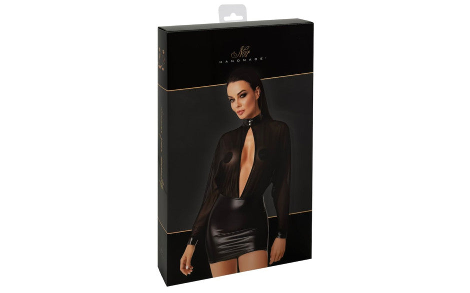 Noir Handmade Opium Womens Sexy Mini Dress Her Fetish