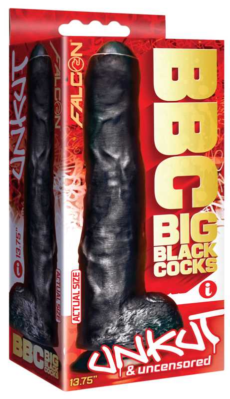 BBC - Big Black Cock - Unkut 13.75 Inch - Realistic Dildos
