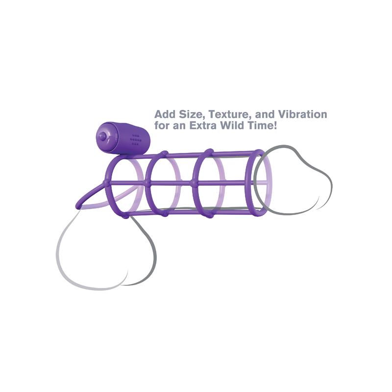 Pipedream Fantasy C-Ringz Vibrating Climax Cock Cage Cock Rings