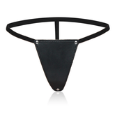 G-String Faux Leather Bikini Panty Her Fetish