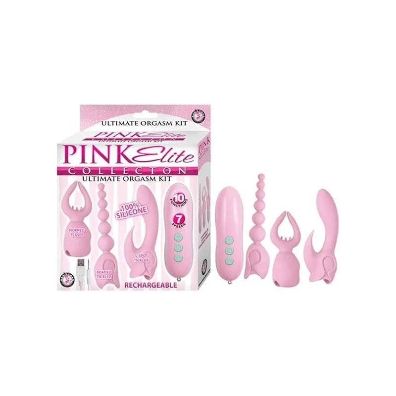 PINK ELITE - Versatile 3-in-1 Silicone Massage Orgasm Kit Sex Kits