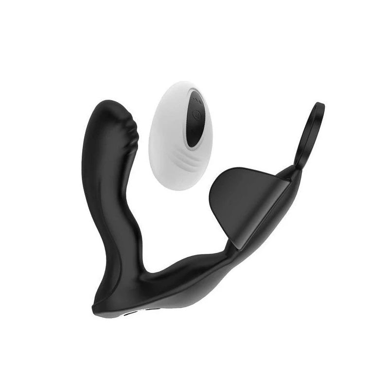 Nasstoys Dual-Motor P-Spot Massager - Heating, Vibrations, and Cock Ring Prostate Toys
