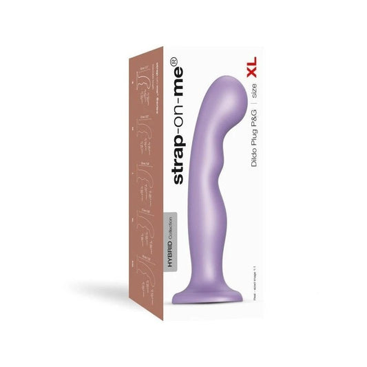 STRAP ON ME Angled Dildo Plug P&G Stimulator - Lilac - Anal Dildos