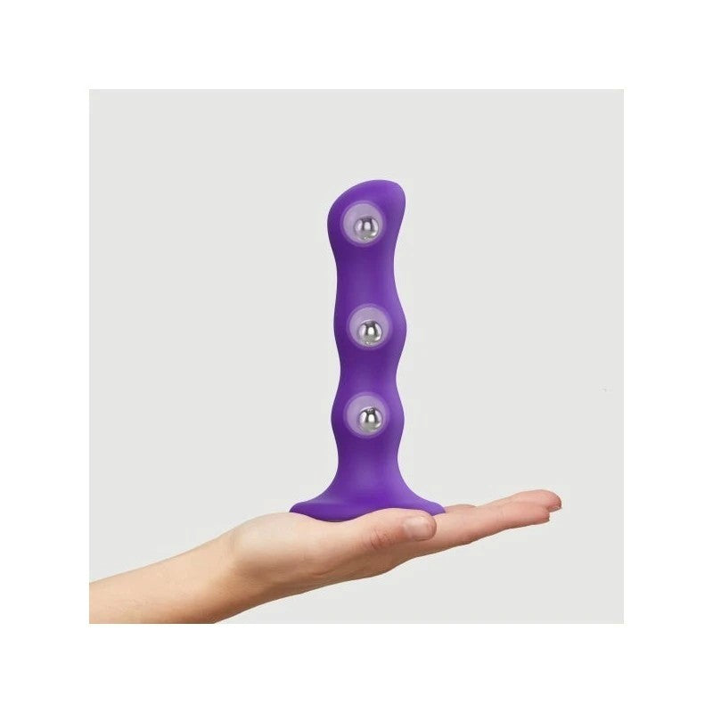 Euphoric Enchantment - Strap-On-Me Silicone Dildo Plug with Rotating Geisha Balls Anal Dildos