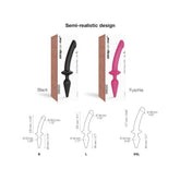 STRAP-ON-ME Switch Plug-In Semi-Realistic Fuchsia Anal Dildos