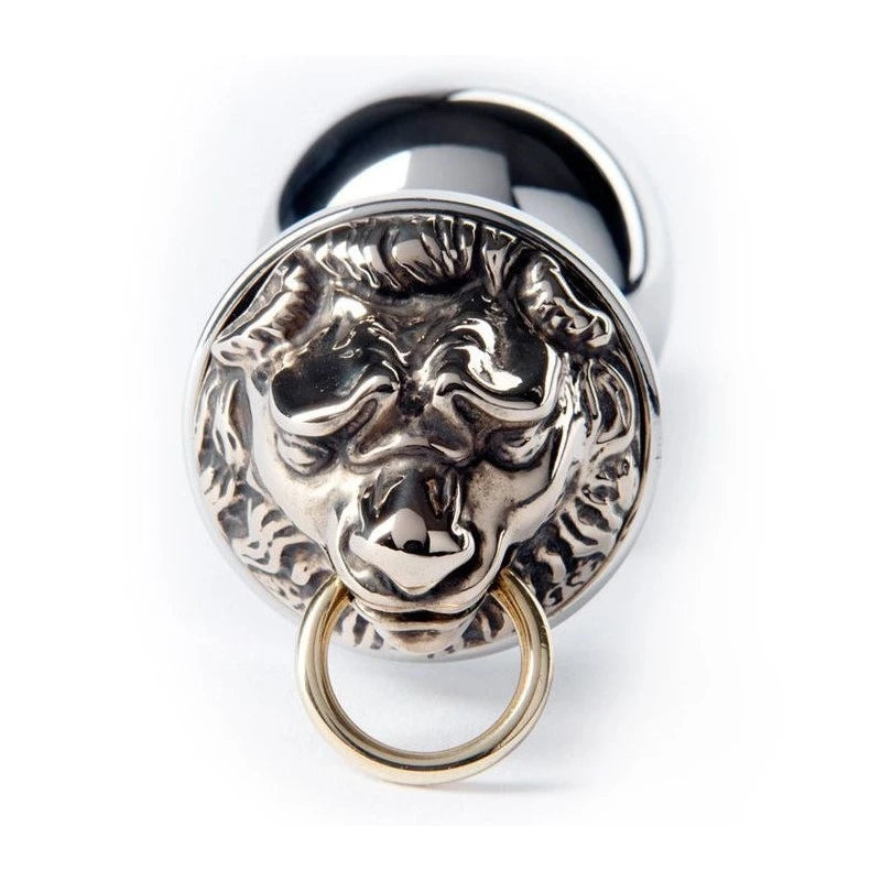 Rosebuds Luxe Steel Butt Plug - Majestic Golden Lion Design Butt Plugs