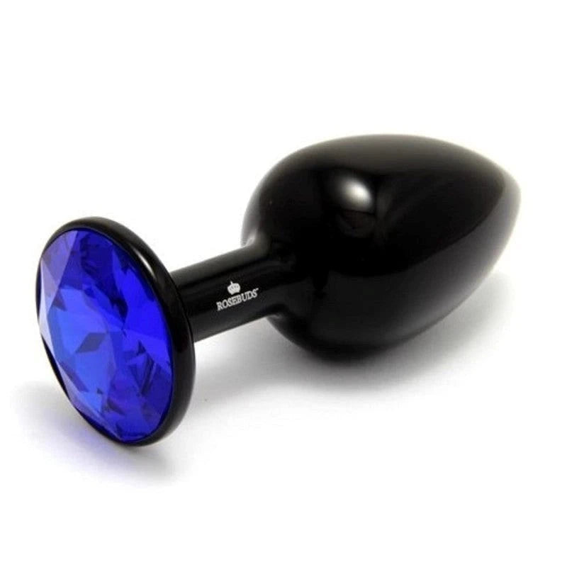 Rosebuds Intimate Fusion - Luxurious Metal Plug and Leather Whip Set Butt Plugs