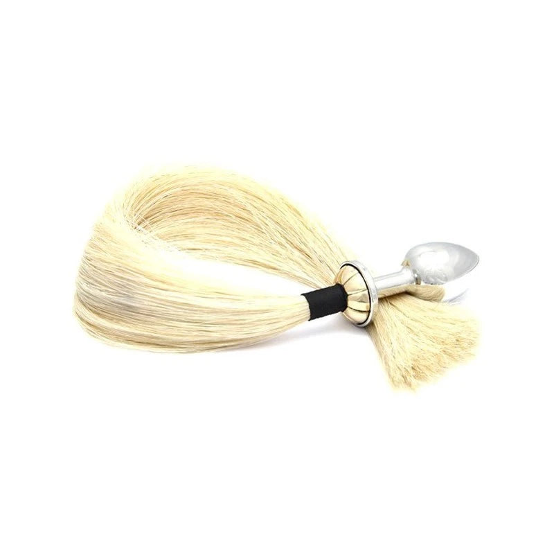 Rosebuds Luxurious Tailbud Blonde Horsetail Anal Pleasure Plug Butt Plugs