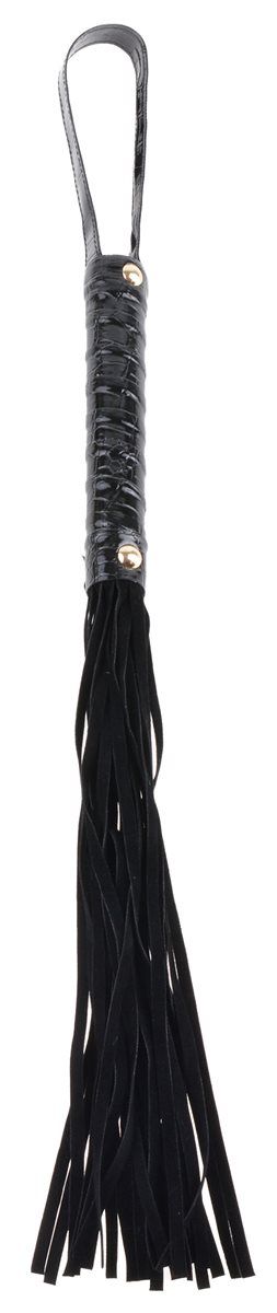 Fetish Fantasy Gold Cat O' Nine Black Leather Flogger Whips And Crops