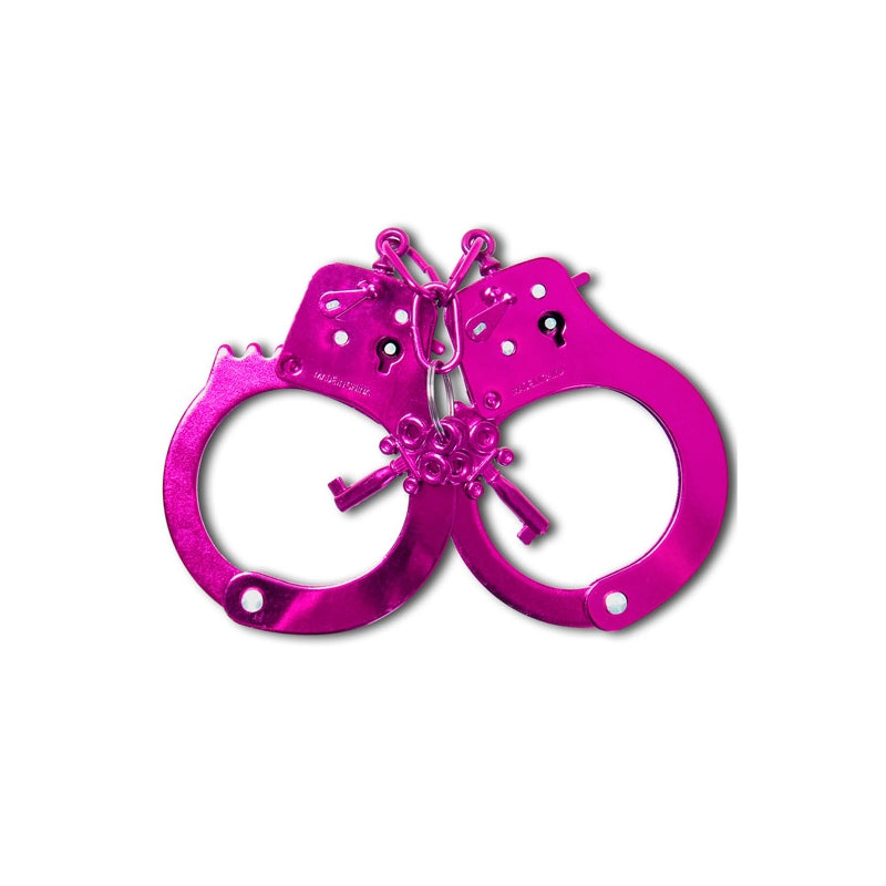 Fetish Fantasy Anodized BDSM Play Handcuffs Steel Sex Toys