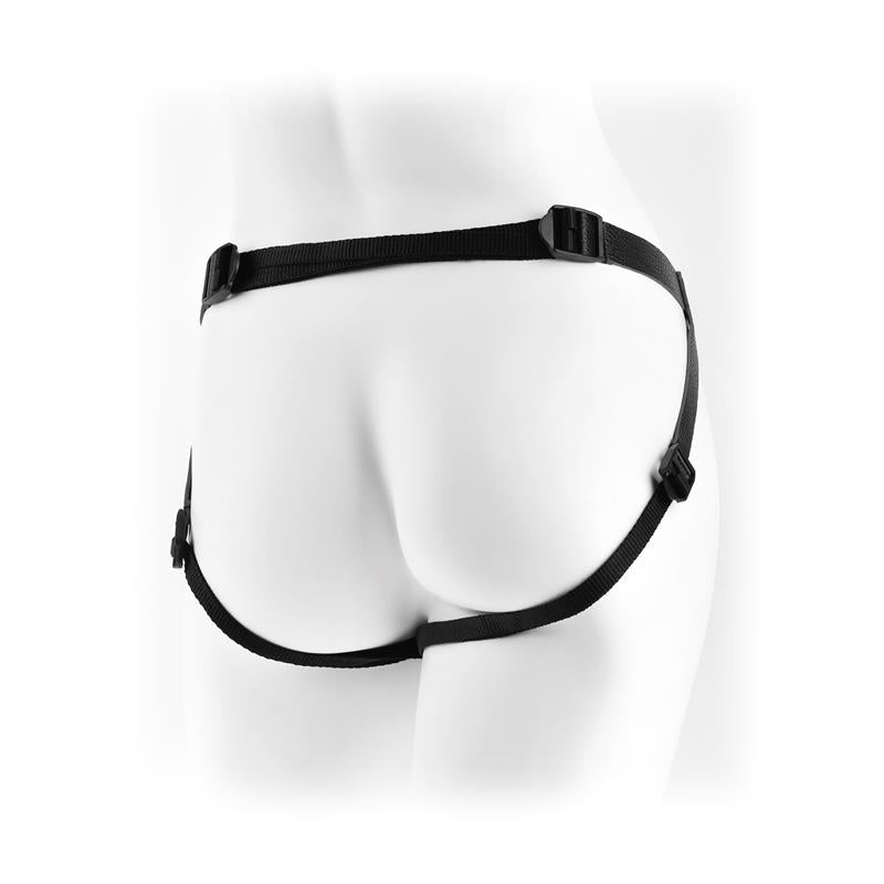 Fetish Fantasy Leather Low-Rider Strap On Harness Black Strap On Sextoys