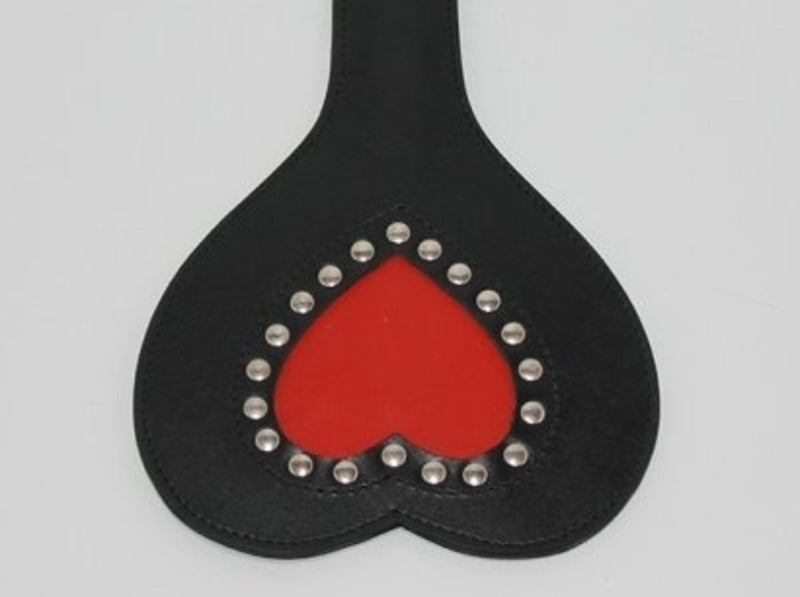 Fetish wealth Slapper Leather Heart Paddles And Slappers