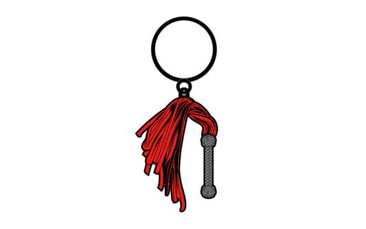 Wood Rocket Bachelorette Party Flogger Keychain Red Party Gifts and Novelties