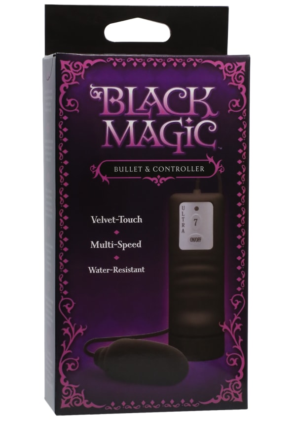 Doc Johnson Black Magic Bullet Vibrator and Controller Bullet Vibrators