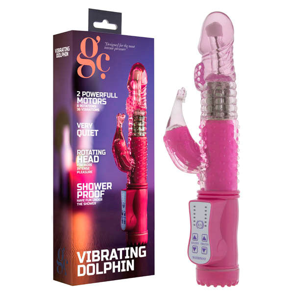 Shots Toys GC Dolphin Pearl Rabbit Style Vibrator Rabbit Vibrators