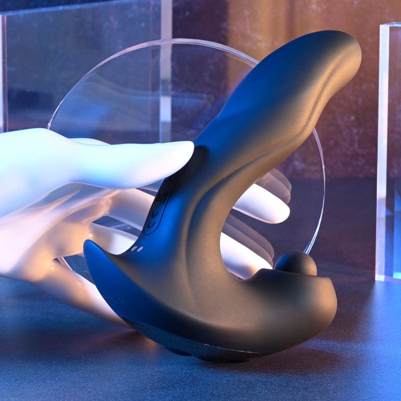 Gender X MAD TAPPER Double Tapping Vibrating Massager Black G-Spot Vibrators