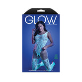 Luminous Allure - Glow-Enhancing Crotchless Bodystocking Body Stockings