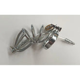 Hoop Male Chastity Cage with Urethral Tube Male Chastity
