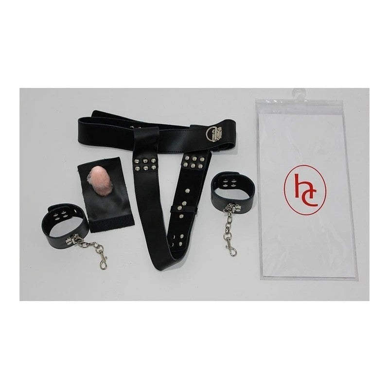 KinkStore Chastity Waist Harness with Butt Plug Male Chastity