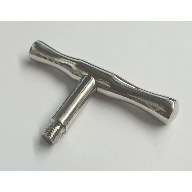 Customizable Pleasure Toy - Brobible Metal T Handle Attachment Anal Dildos