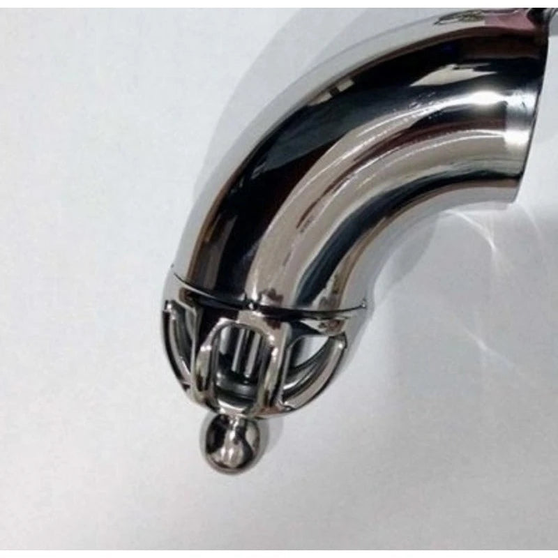 Solid Cock Cage With Removable Urethral Plug Male Chastity
