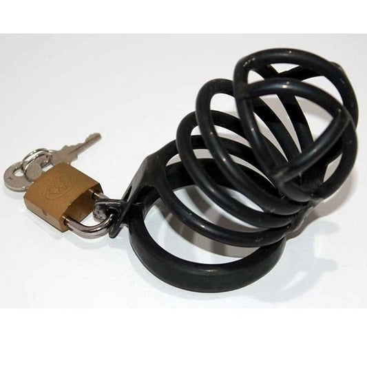 Nugatory Cock Cage Black Metal - Male Chastity