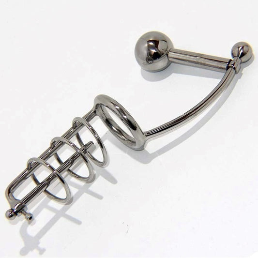 Hell's Couture Ultimate Pleasure Cage - Urethral, Anal, Chastity - Male Chastity