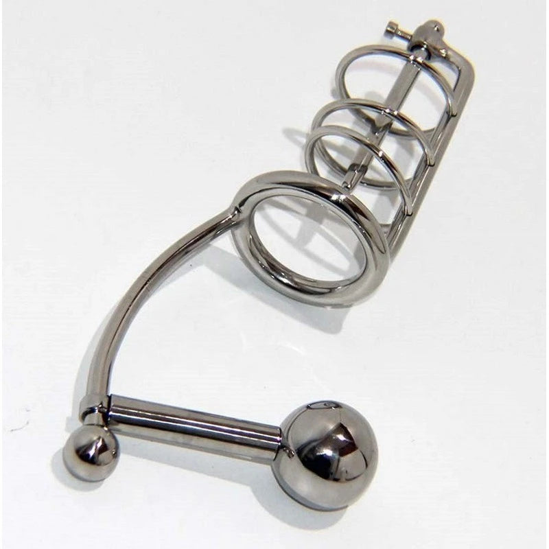 Hell's Couture Ultimate Pleasure Cage - Urethral, Anal, Chastity Male Chastity