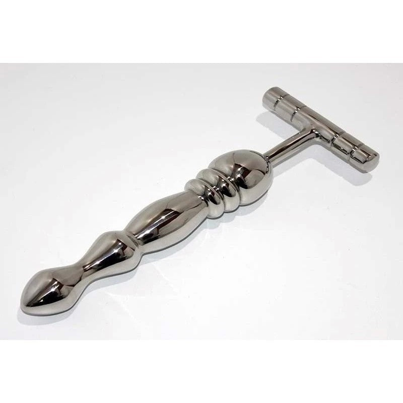 The Ripple T-Bar Extreme Steel Dildo Anal Dildos