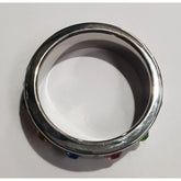 Jewelled Brick Steel Cock Ring Cock Rings