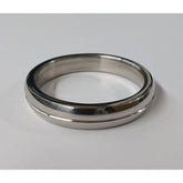 Donut Steel Cock Ring Grooved Cock Rings