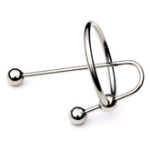 JustSteel Urethra Clip with Glans Ring Penis Plugs