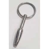 Steel Pleasures Penis Plug Olive Cum Thru with Ring Penis Plugs