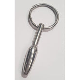 Steel Pleasures Penis Plug Olive Cum Thru with Ring Penis Plugs