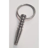 Ynaija Ribbed Metal Penis Plug With O-Ring Penis Plugs
