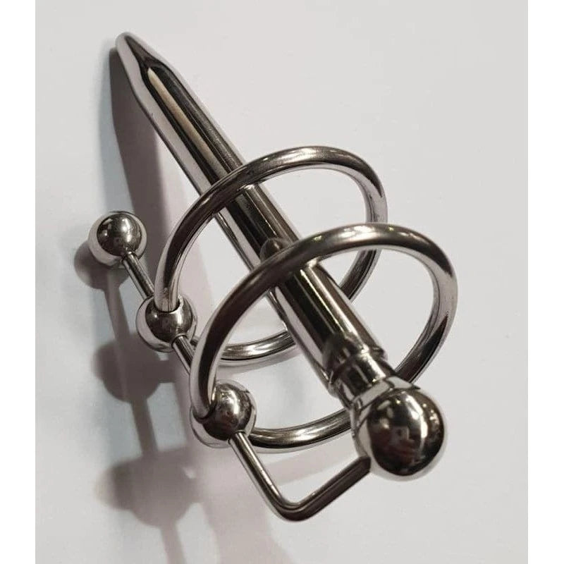 Dual-Ring Urethral Delight - Elevate Your Intimate Exploration Penis Plugs
