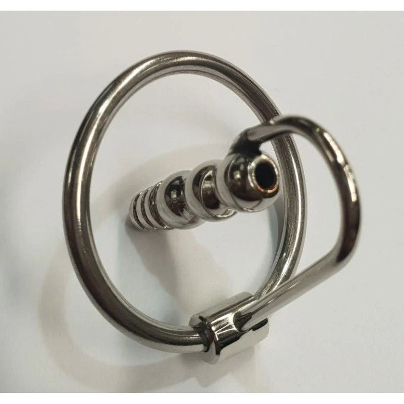 Round Tip Ribbed Penis Plug & Glans Ring Penis Plugs