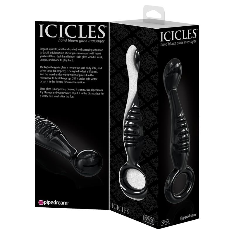 Pipedream Icicles No 68 Luxury Glass Anal Massager Glass Sex Toys