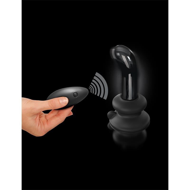 Pipedream Icicles No 84 Remote Control Anal Massager Glass Sex Toys