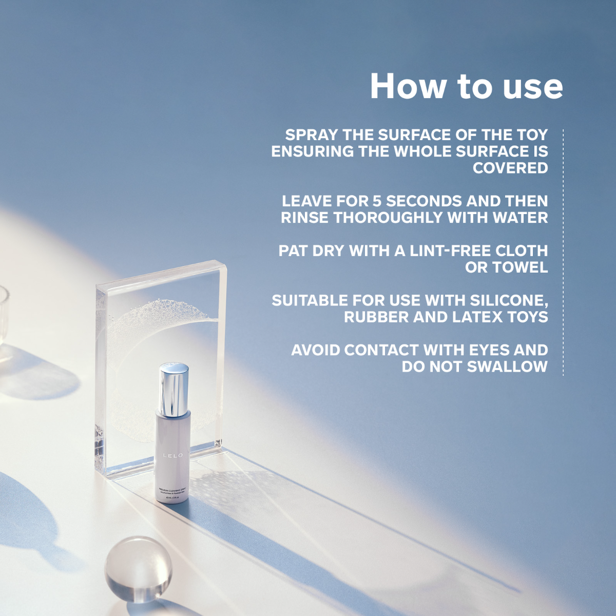 Lelo Antibacterial Adult Toy Cleaning Spray Adult Toy Cleaner