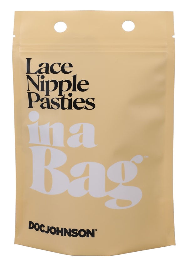 Doc Johnson Sexy & Safe Lace Nipple Pasties In A Bag Breast and Nipple Toys
