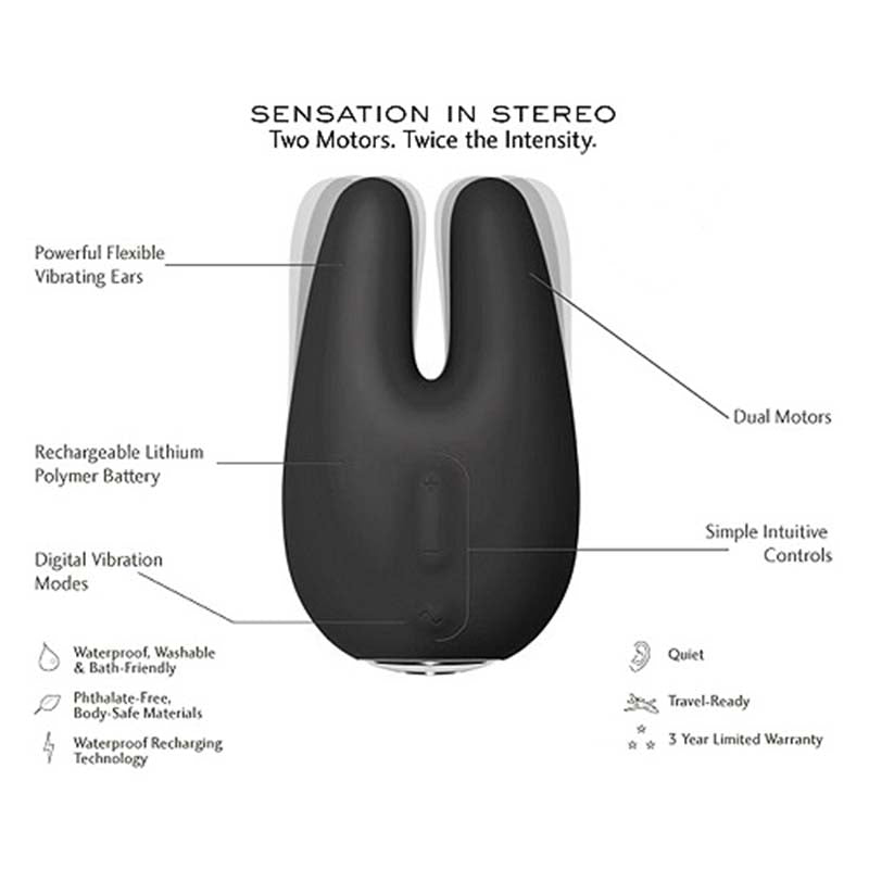 Jimmyjane Form 2 Waterproof Clitoral Vibrator Rabbit Vibrators