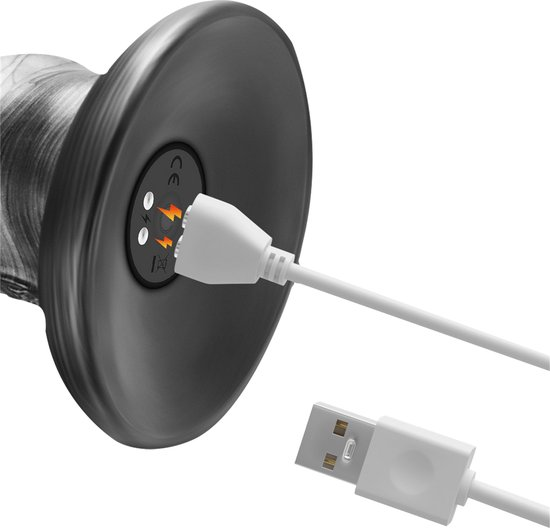 Lovetoy King Sized Vibrax Slider Vibrating Dildo Grey Vibrating Dildos